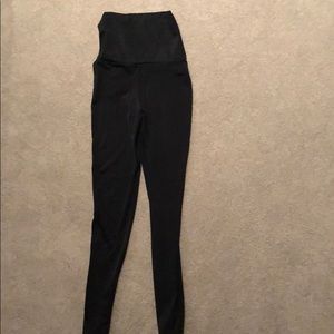 Black spandex high waisted leggings
